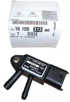 1610531380, 1618.SV Czujnik temperatury spalin Citroen Peugeot 