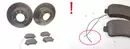 432000367R 440603321R Tarcze hamulcowe komplet dwie sztuki Nissan Opel Renault 