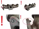 8200460501, 8200869194 Kolektor wydechowy Nissan Opel Renault 2,0 dci M9R 1995 ccm