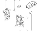 6001547507 Zamek drzwi Dacia