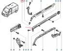 7639000Q0E , Prowadnica drzwi Nissan Renault