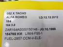 00000 Tacho kombiinstrument Alfa Romeo