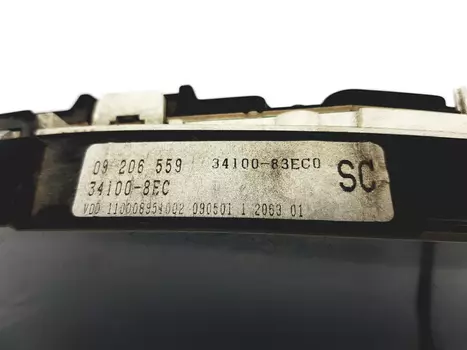 09 206 559 Tacho kombiinstrument Opel 
