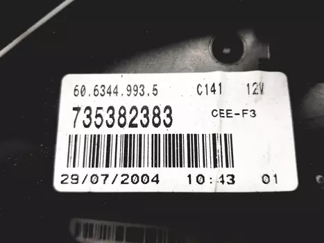 735382383 Tacho kombiinstrument Fiat 