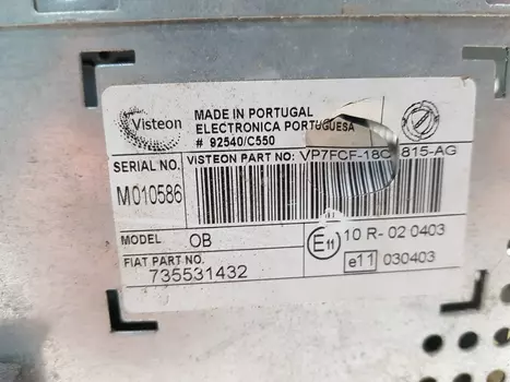 735531432  Cd-radio Fiat 