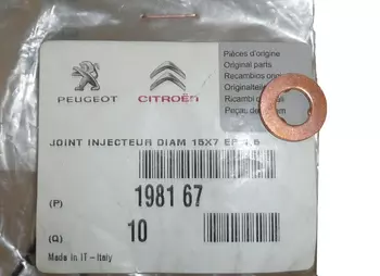 1981.67 Joint d'injecteur Citroen Peugeot