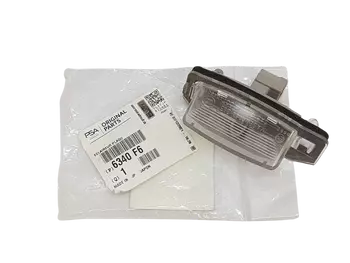 6340F6 Lampe de plaque d'immatriculation Citroen Peugeot