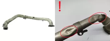 1618.T4, 1618T4  Tube d'Échappement rapatriement Citroen Ford Land Rover Peugeot 2,2 HDI 16v Biturbo 4H01 4HR  4HP 4HS 4HT 4HN 4HT 4HN DW12