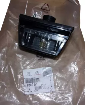 6340A1,  6340.A1 Lampe de plaque d'immatriculation Citroen Peugeot