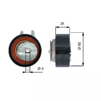 9814121580 0829G0 0829C0 Galet tendeur de courroie Citroen Jaguar Peugeot Range Rover 2.7 HDI / 3.0 HDI / 3.0 V6