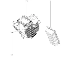 165001258R Boîtier filtre a l`air Dacia Renault _1,5 DCI