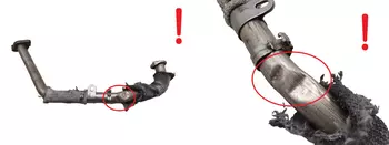 161855, 1618.55   Tube d'Échappement rapatriement Citroen Peugeot 2,2 HDI 4HX