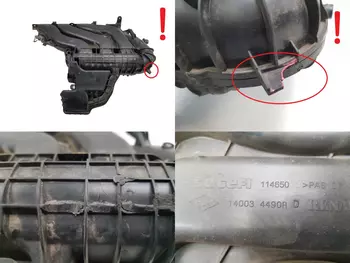 140034490R Collecteur d’admission Renault Smart 1,0 SCE H4D400 H4DA400