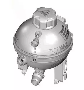 9678125880 Réservoir de système de refroidissement Citroen Peugeot