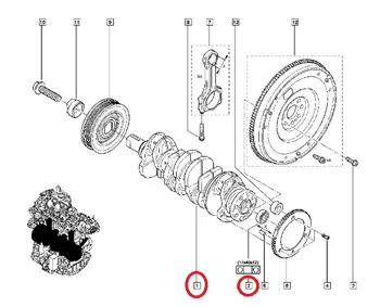 7701476740 Vilbrequin Renault