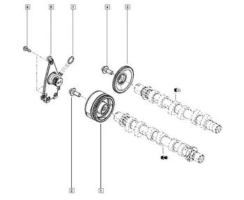 130249082R 1302400Q0M Poulie d'arbre a came Dacia Renault 0,9 TCE H4B ( H4B408) 1,0 SCE