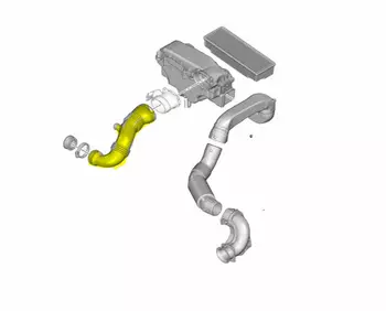1434E2 9687883780 Tuyau d’air Citroen Peugeot 1.6 HDI 8v