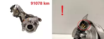 9682778880 Turbocompresseur Citroen Ford Peugeot 2,0 hdi 91078 km