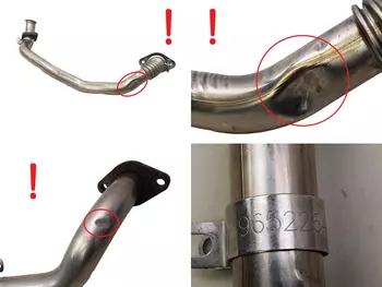 1618 36, 161836, 1618.36 Tube d'Échappement rapatriement Citroen Peugeot 2,0 HDI 16v RHR RH01