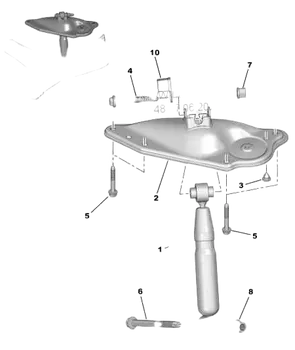 514239 5142.39 5142 39 Coupelle de suspension Citroen Peugeot