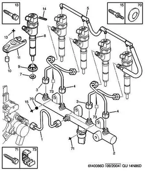 221066 2210.66 2210 66 Vis de fixation d'injection Citroen Peugeot