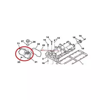 504087608 Protection de courroie de distribution Citroen Fiat Peugeot _3.0 HDi / 3.0 JTD