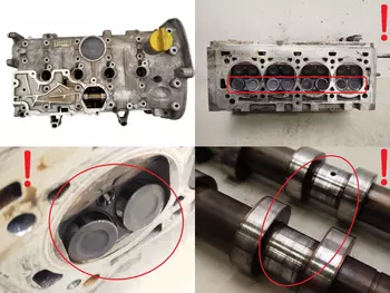 7701473353 La culasse Renault 1,4 16v K4J 1,6 16v K4M