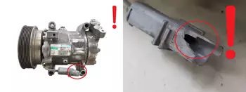 8200819568, 7711368902, Compresseur de climatisation Renault 1,2 16v D4F