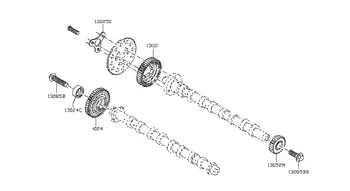 1302500QAE Poulie d'arbre a came Renault
